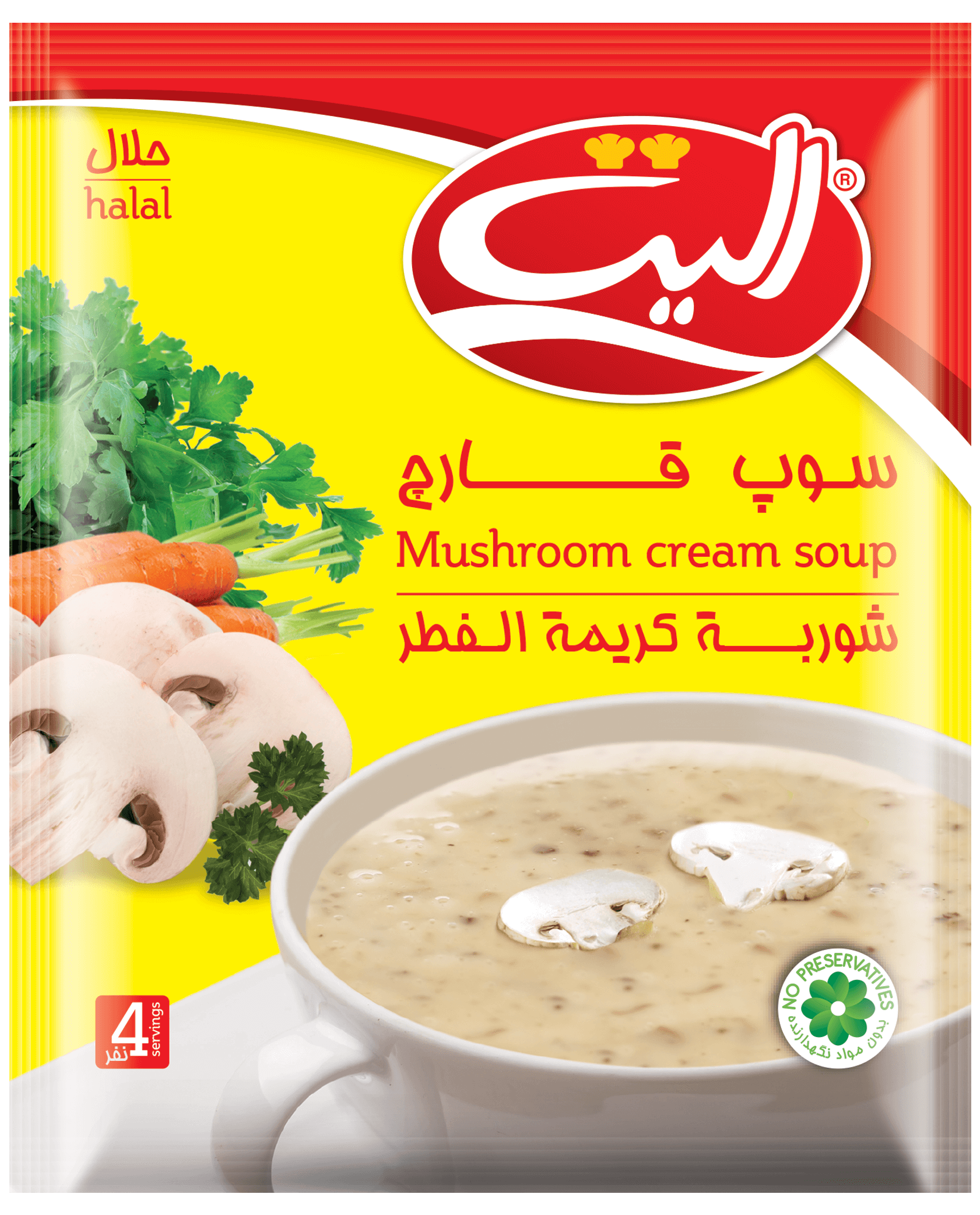 سوپ قارچ نیمه آماده 75گرم الیت