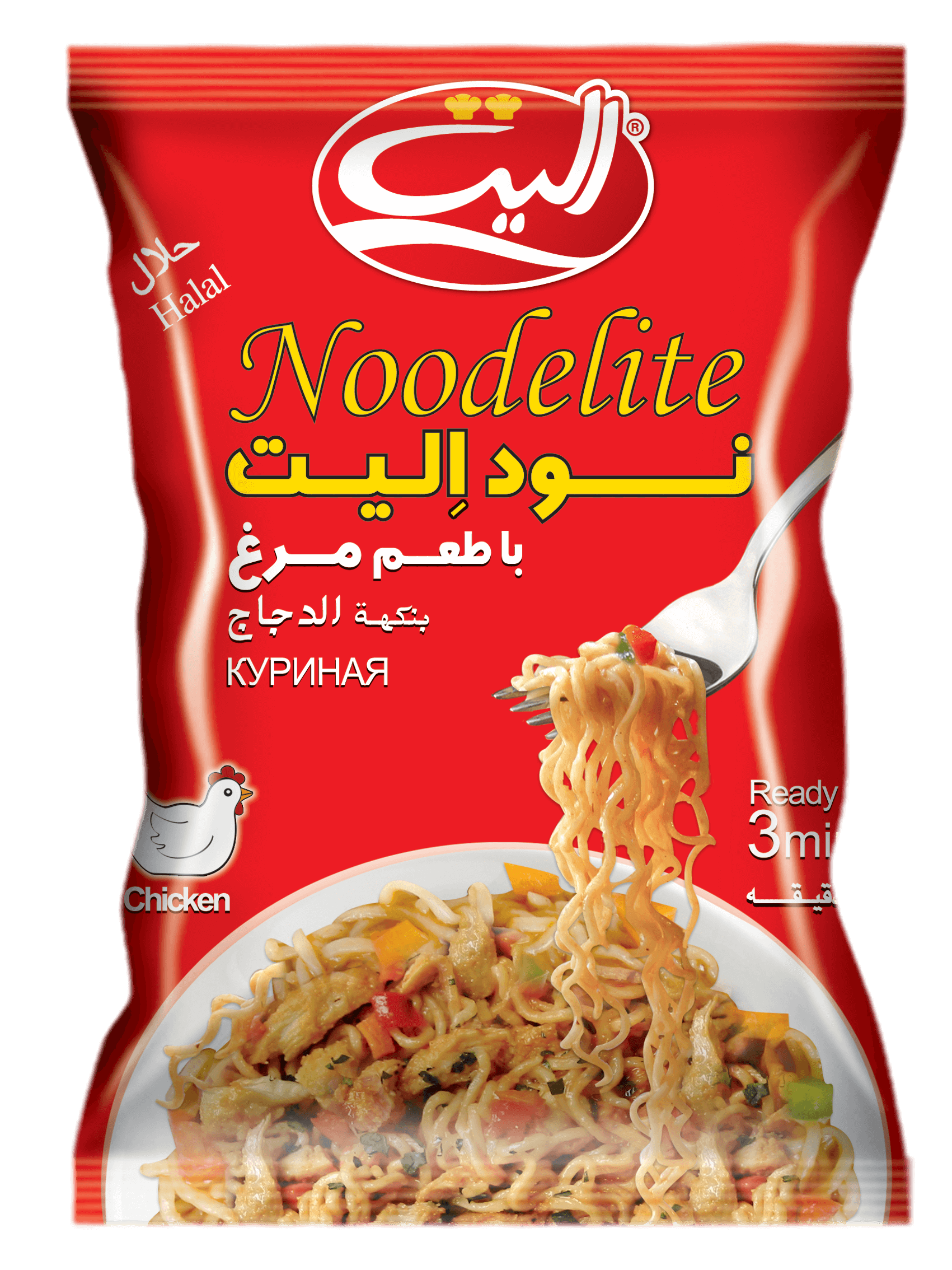 نودل با طعم مرغ 75گرم الیت