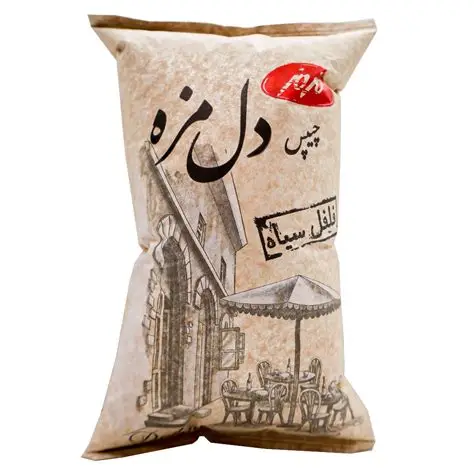 چیپس سیب زمینی فلفل سیاه دل مزه ۱۸۰گرم مزمز