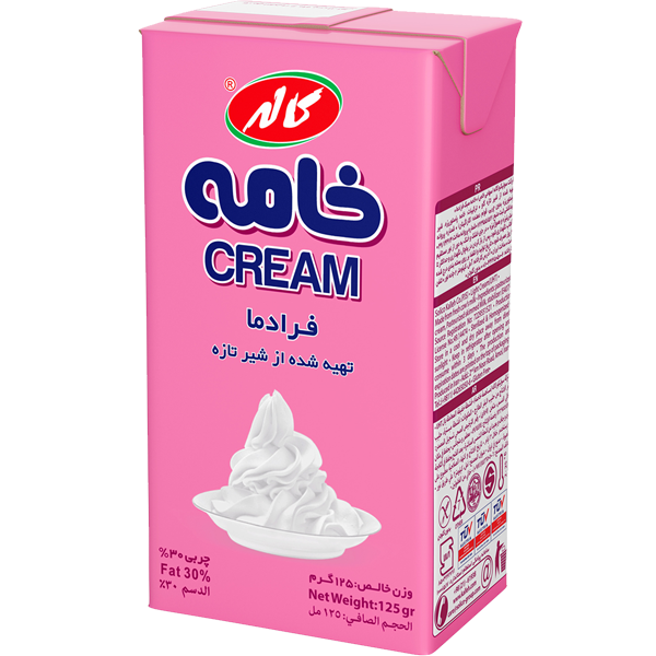 خامه سبك فرادما 125گرم کاله