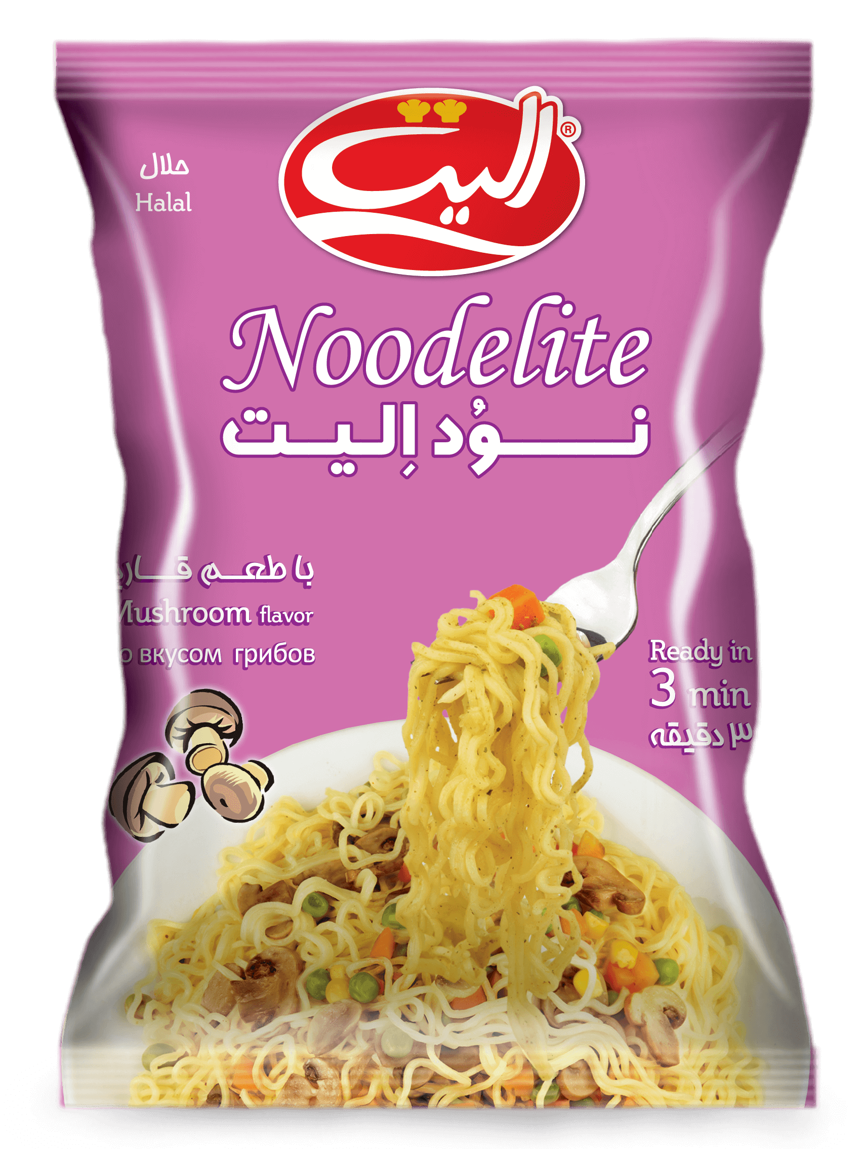 نودل با طعم قارچ 75گرم الیت