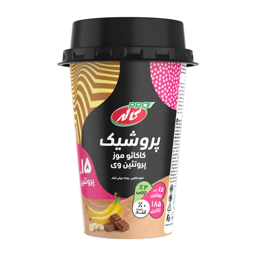 پروشيك كاكائو موز پروتئين وي 225ميلی لیتر كاله پرو