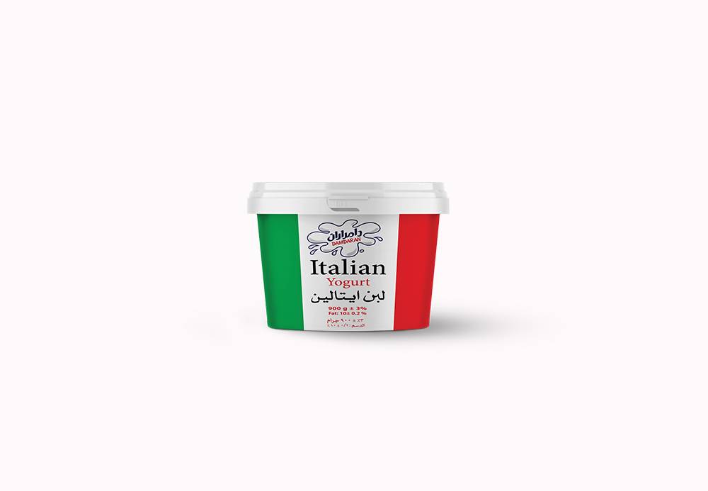 ماست همزده خامه ای ایتالین 900گرم دامداران