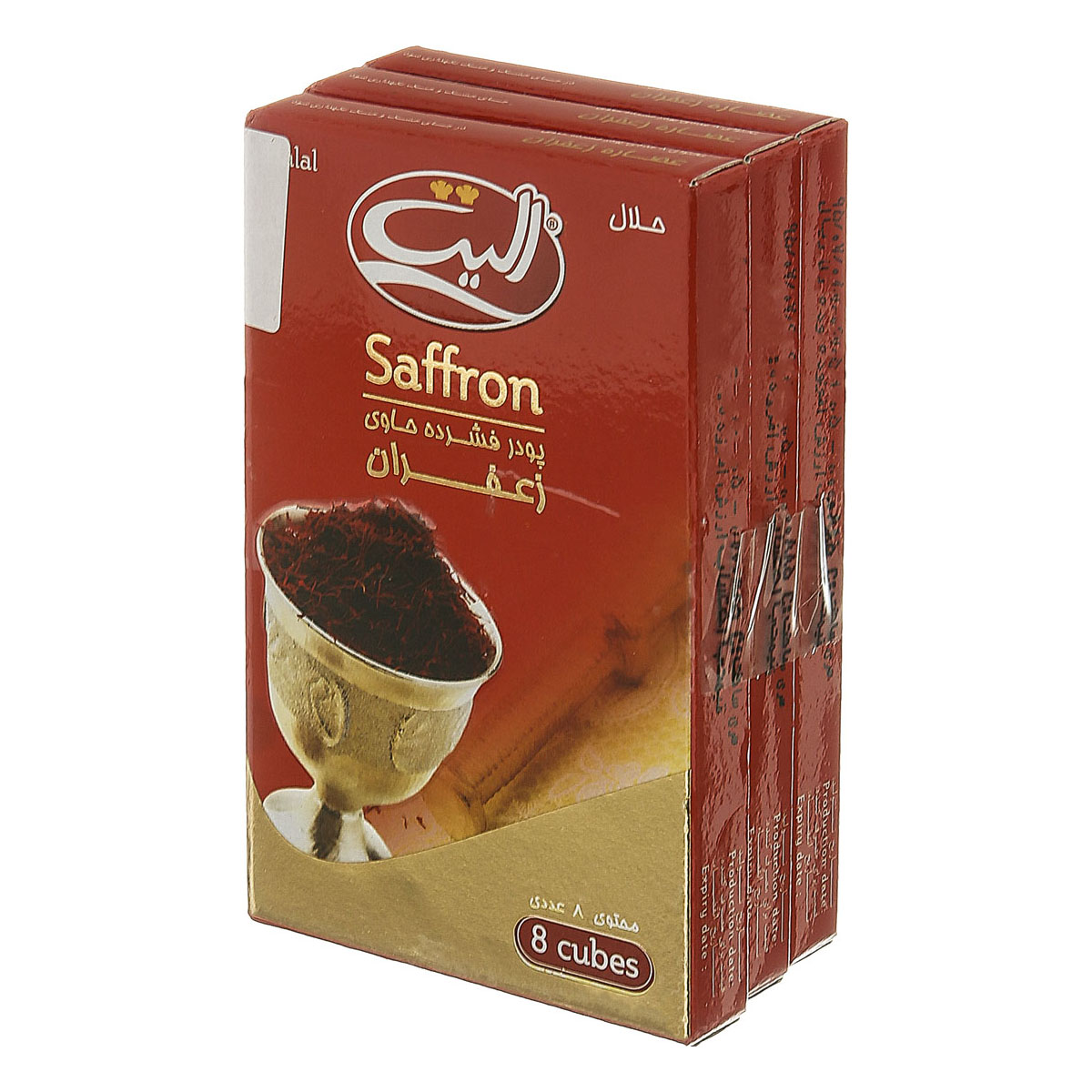 عصاره زعفران محتوی 6بسته 8عددی الیت