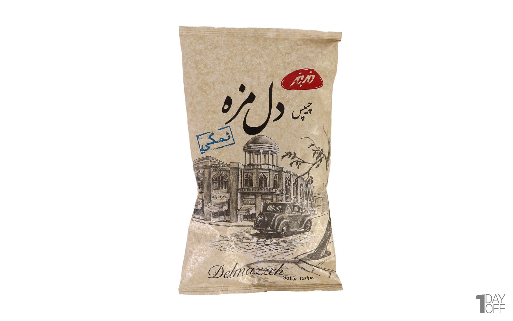چیپس سیب زمینی نمکی دل مزه ۱۸۰گرم مزمز