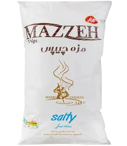 مزه چیپس سیب زمینی نمکی ۱۴۰گرم مزمز