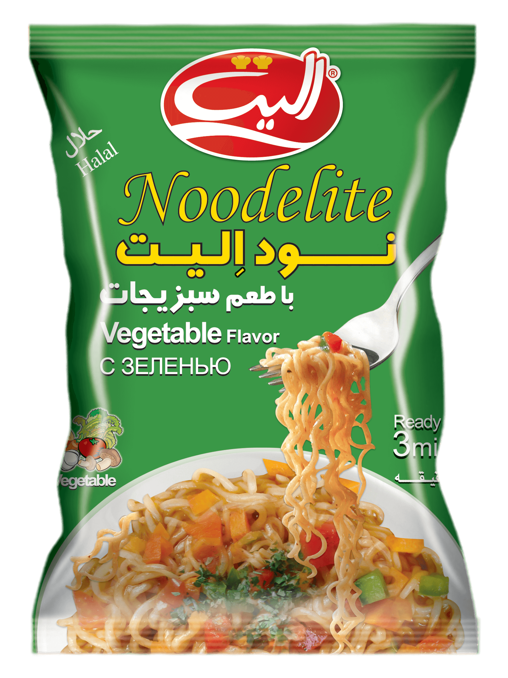 نودل با طعم سبزیجات 75گرم الیت