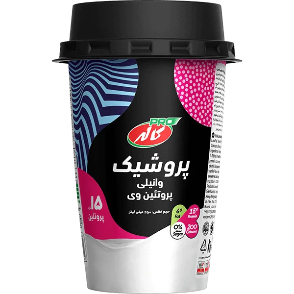 پروشيك وانيلی پروتئين وي 225ميلی لیتر كاله پرو